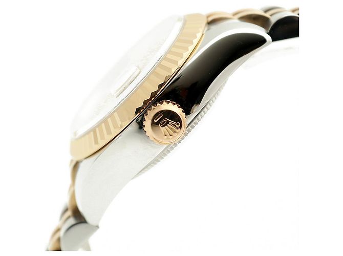 Rolex Lady Datejust Combination Damenuhr Original Ten Point Diamond Computer Dial Golden - Ansicht 9