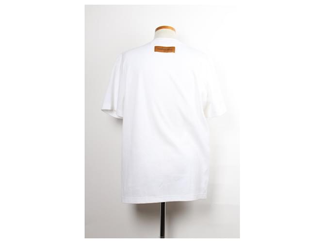 Louis Vuitton Kurzärmeliges T-Shirt mit Perlen-Tiermonogramm Silber - Ansicht 2