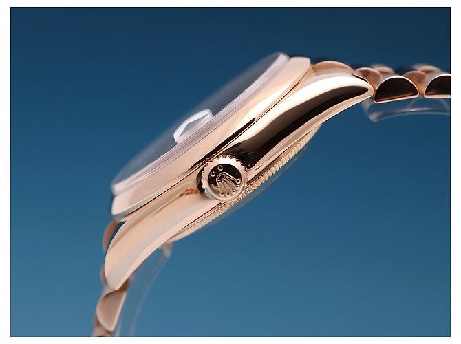 Rolex Relógio Day-Date Masculino em Ouro com Dez Diamantes Rose Gold - vista 6
