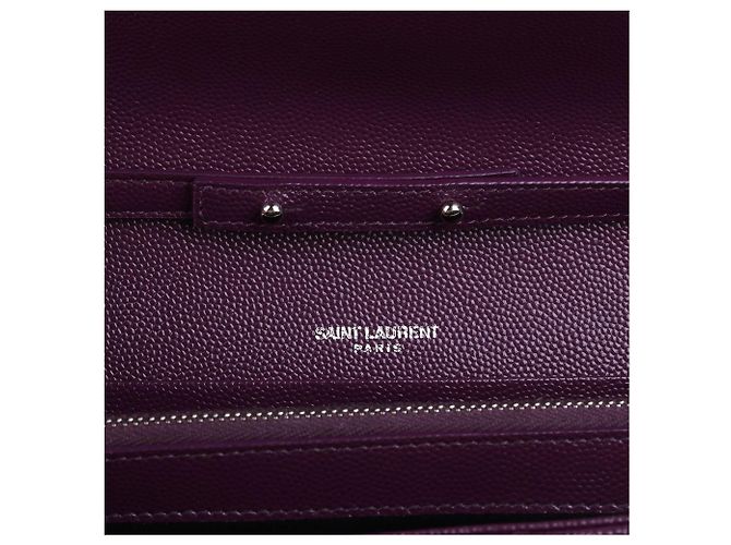 Saint Laurent Borsa a tracolla WOC a bustina viola Porpora - vista 10
