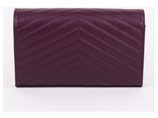 Saint Laurent Borsa a tracolla WOC a bustina viola Porpora - vista 5
