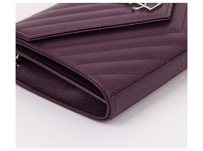 Saint Laurent Borsa a tracolla WOC a bustina viola Porpora - vista 9