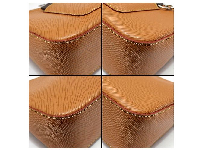 Louis Vuitton Borsa a tracolla e a spalla Gold Miel Epi Marelle Marrone - vista 10