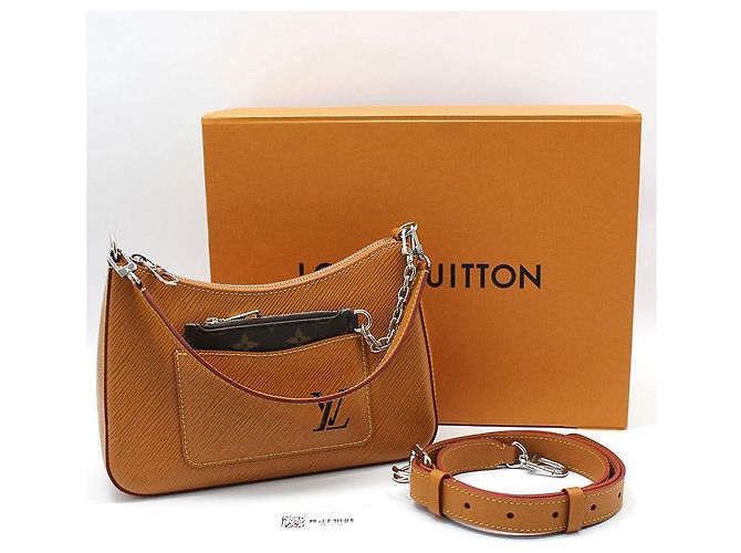 Louis Vuitton Borsa a tracolla e a spalla Gold Miel Epi Marelle Marrone - vista 2
