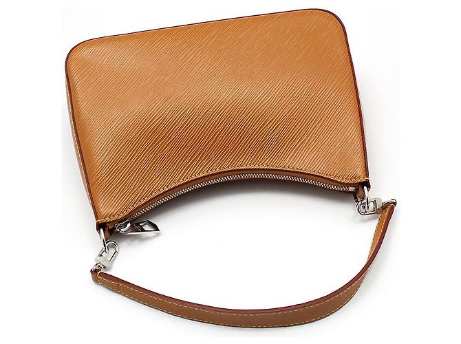 Louis Vuitton Borsa a tracolla e a spalla Gold Miel Epi Marelle Marrone - vista 4