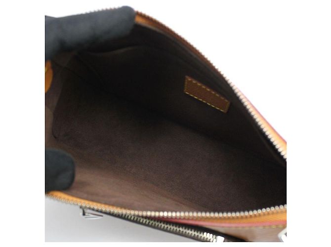 Louis Vuitton Borsa a tracolla e a spalla Gold Miel Epi Marelle Marrone - vista 9