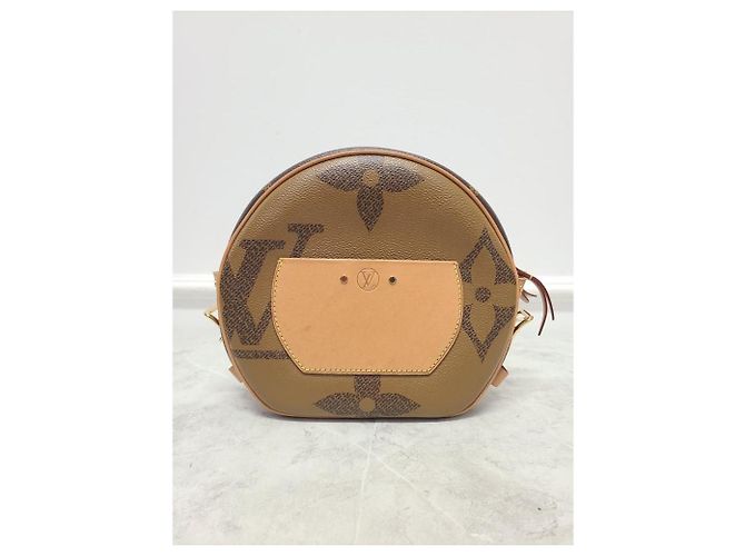 Louis Vuitton Borsa a tracolla Reverse Giant Monogram Boucle Chapo Souffle marrone - vista 6
