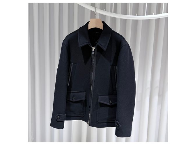 Tom Ford Version Wool Zip-Up Black Jacket - view 2