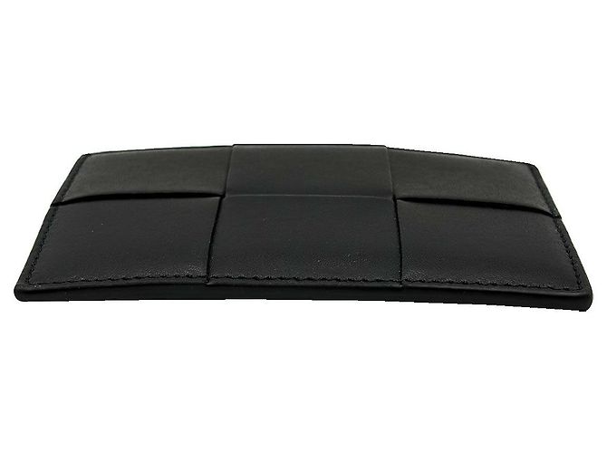 Bottega Veneta Tarjetero Cassette en cuero negro - vista 7