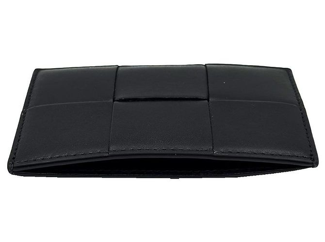 Bottega Veneta Tarjetero Cassette en cuero negro - vista 8