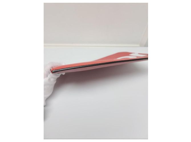 Louis Vuitton Pochette Supreme en cuir Epi rouge - vue 6