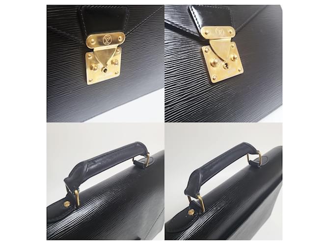 Louis Vuitton Valigetta Epée Serviette Consignee Black Nero - vista 5