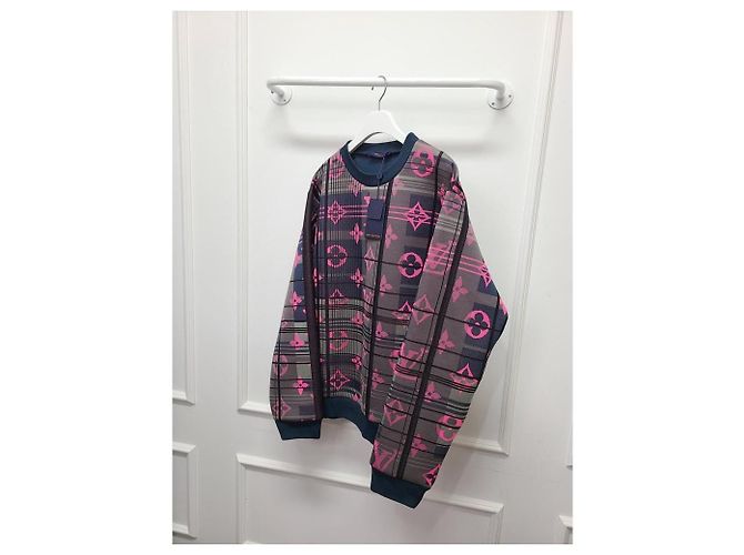 Louis Vuitton Sweatshirt aus Neopren-Jacquard mit Multi-Monogramm Mehrfarben - Ansicht 3
