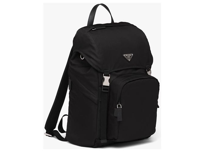 Prada Mochila de Re-Nylon e couro Saffiano - vista 13