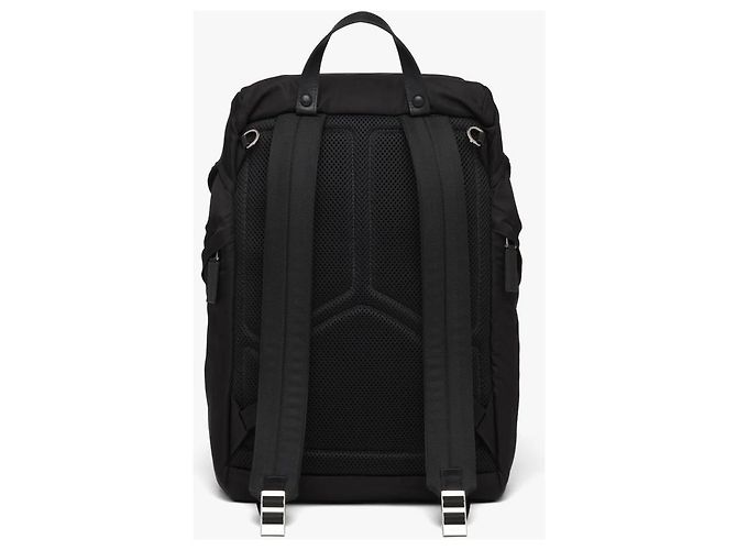 Prada Mochila de Re-Nylon e couro Saffiano - vista 14