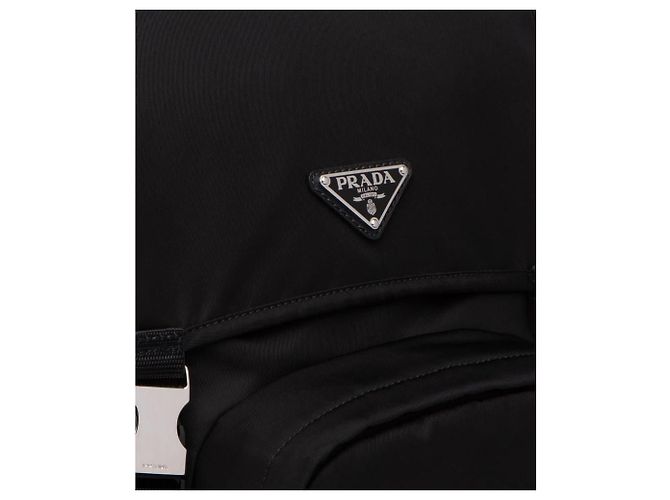 Prada Mochila de Re-Nylon e couro Saffiano - vista 17