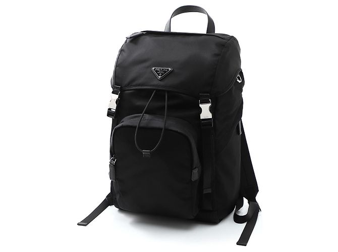 Prada Mochila de Re-Nylon e couro Saffiano - vista 3