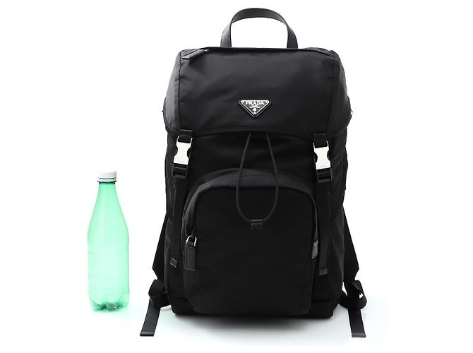 Prada Mochila de Re-Nylon e couro Saffiano - vista 6