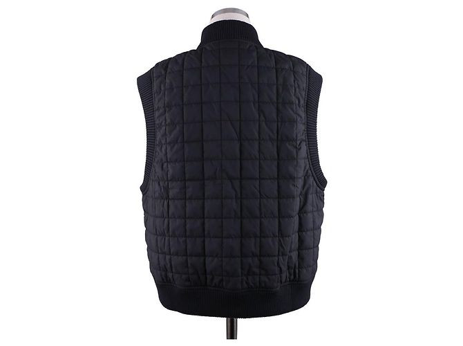 Hermès Chaleco bomber acolchado sin mangas para mujer Azul - vista 14