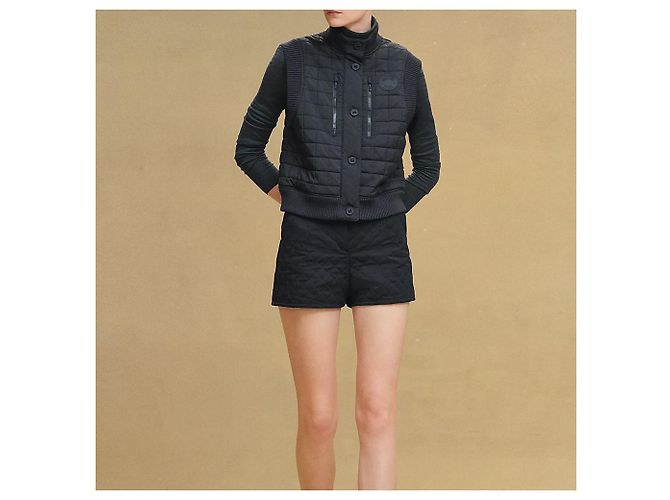 Hermès Chaleco bomber acolchado sin mangas para mujer Azul - vista 6