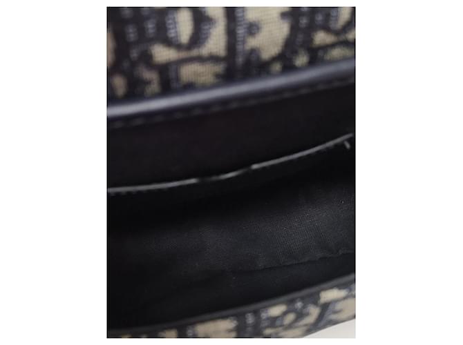 Dior Borsa Bobby Medium in Jacquard Oblique Blu - vista 5