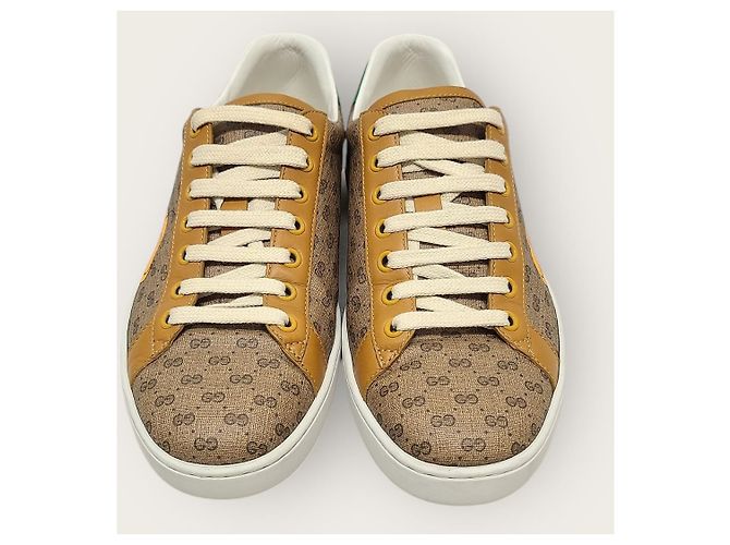 Gucci Sneakers Disney GG Supreme Mickey Mouse Ace Marrone - vista 6
