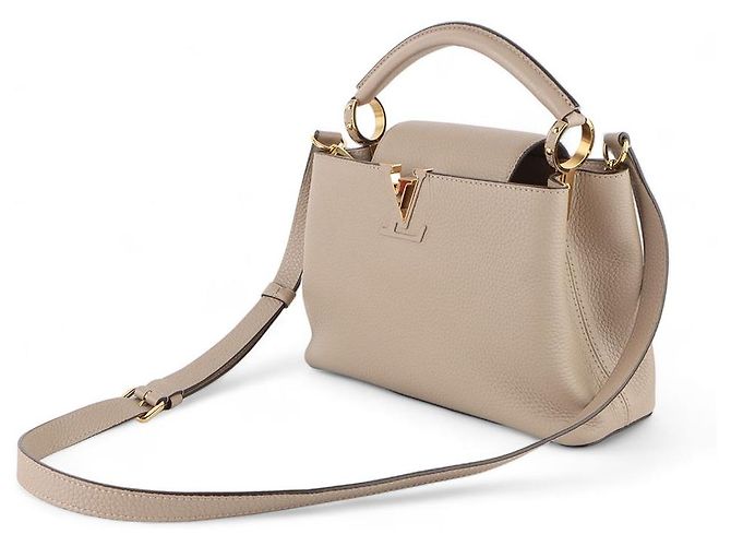 Louis Vuitton Borsa a tracolla mini Taurillon Capucines BB Marrone - vista 2