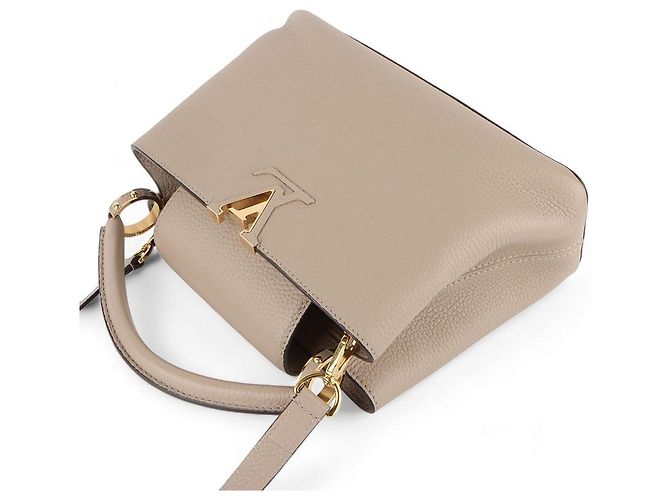 Louis Vuitton Borsa a tracolla mini Taurillon Capucines BB Marrone - vista 4