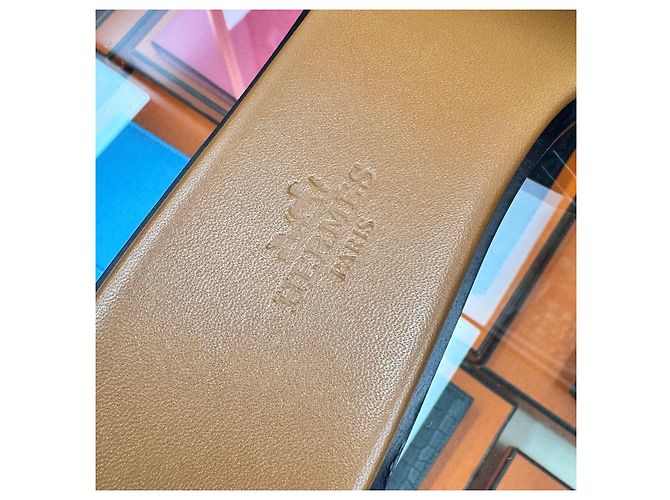 Hermès Mocasín Julia Kelly con Hebilla Natural Silver Naranja - vista 8