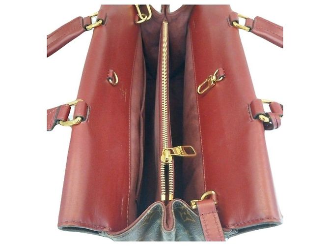 Louis Vuitton Borsa Tote Venus in tela monogramma marrone bordeaux, borsa a tracolla - vista 3