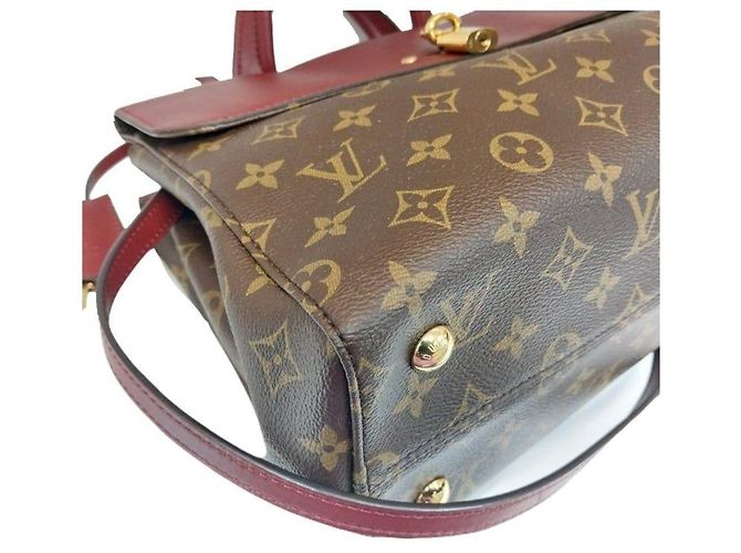 Louis Vuitton Borsa Tote Venus in tela monogramma marrone bordeaux, borsa a tracolla - vista 6