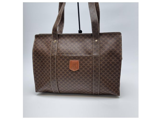 Céline Borsa Shopper Makar Dam Borsa a Spalla Unisex (Premium Joojae Bag) Marrone - vista 3
