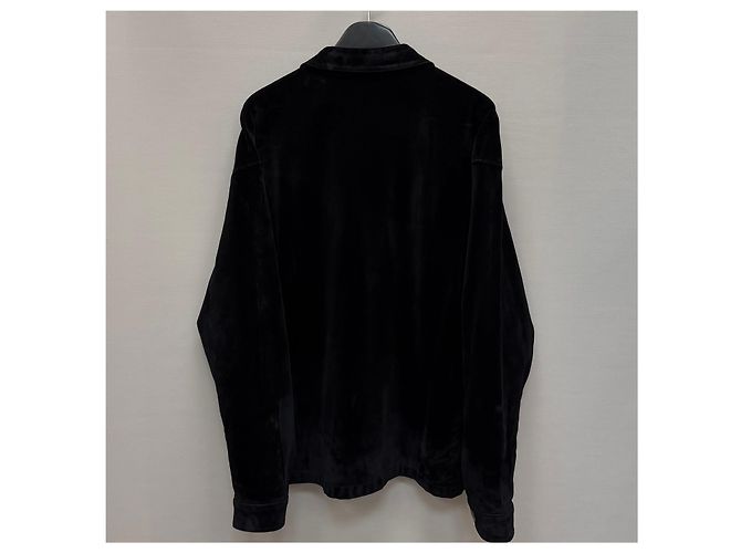 Prada Velours-Overshirt Silber - Ansicht 5