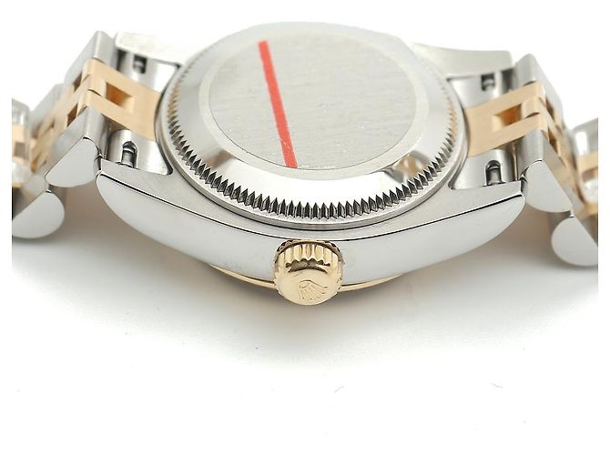 Rolex Datejust Combination Damenuhr Pyramid Ivory Roman Weiß - Ansicht 13
