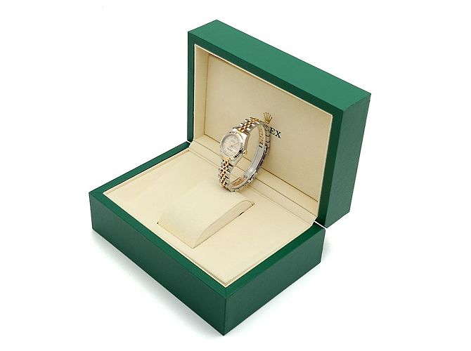 Rolex Datejust Combination Damenuhr Pyramid Ivory Roman Weiß - Ansicht 26