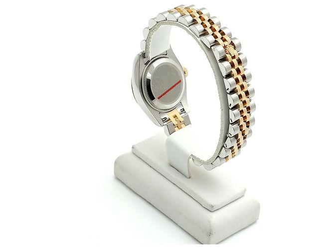Rolex Datejust Combination Damenuhr Pyramid Ivory Roman Weiß - Ansicht 5