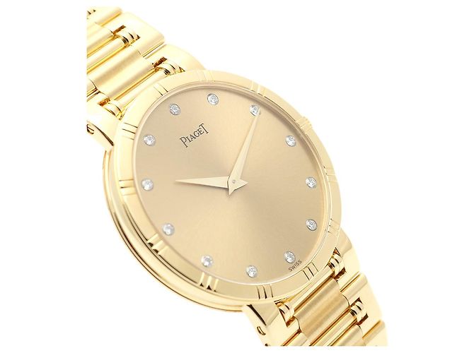 Piaget Altiplano Dancer Men's Gold Watch Medium Long Size Gold Diamond Quartz - view 11