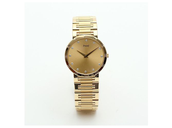 Piaget Altiplano Dancer Men's Gold Watch Medium Long Size Gold Diamond Quartz - view 17