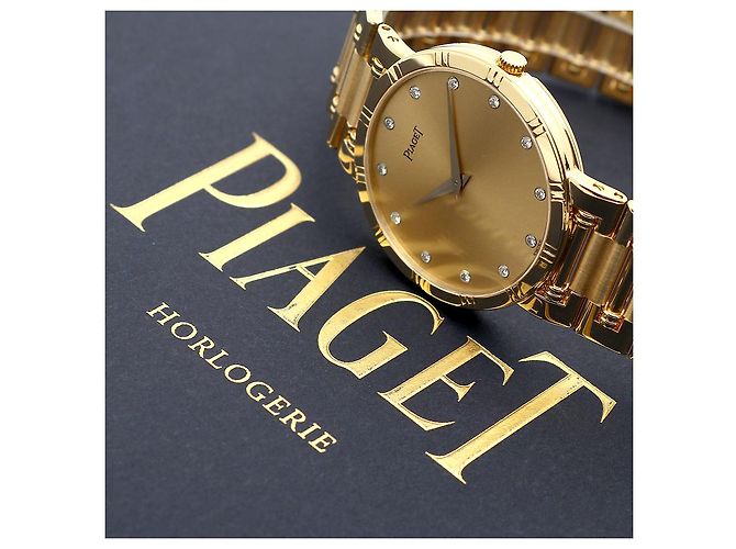 Piaget Altiplano Dancer Men's Gold Watch Medium Long Size Gold Diamond Quartz - view 2