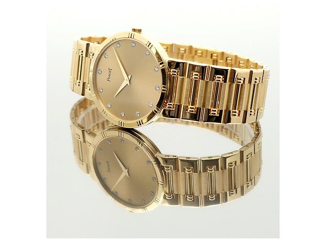 Piaget Altiplano Dancer Men's Gold Watch Medium Long Size Gold Diamond Quartz - view 20