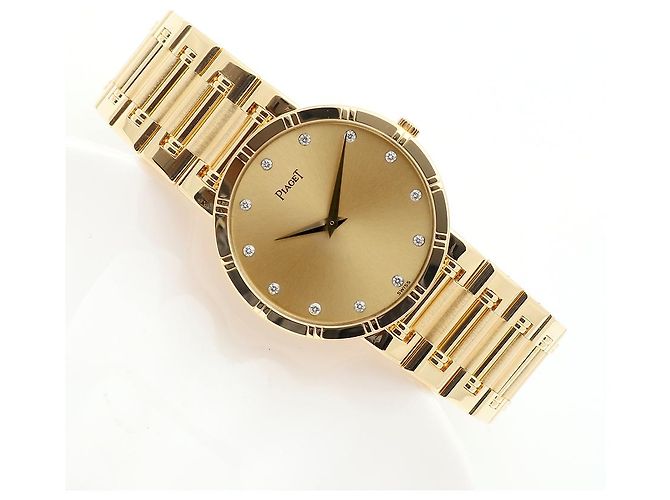 Piaget Altiplano Dancer Men's Gold Watch Medium Long Size Gold Diamond Quartz - view 22