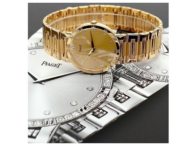 Piaget Altiplano Dancer Men's Gold Watch Medium Long Size Gold Diamond Quartz - view 24