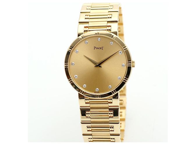 Piaget Altiplano Dancer Men's Gold Watch Medium Long Size Gold Diamond Quartz - view 8