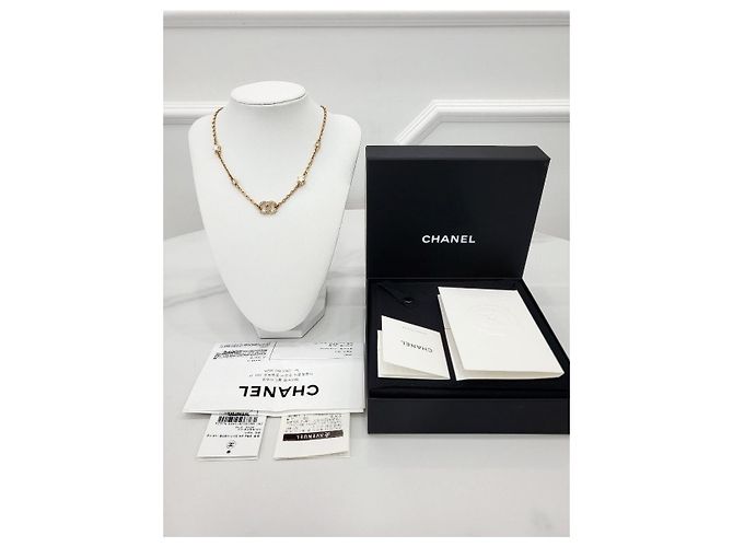 Chanel Collana Crystal Star con logo CC Nero - vista 10