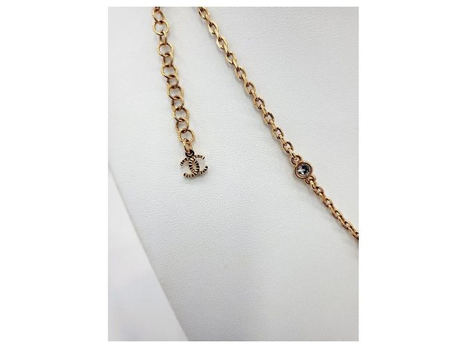 Chanel Collana Crystal Star con logo CC Nero - vista 7