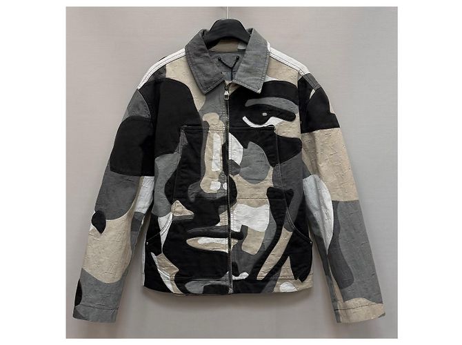 Louis Vuitton Patchwork Portrait Jeansjacke Mehrfarben - Ansicht 4