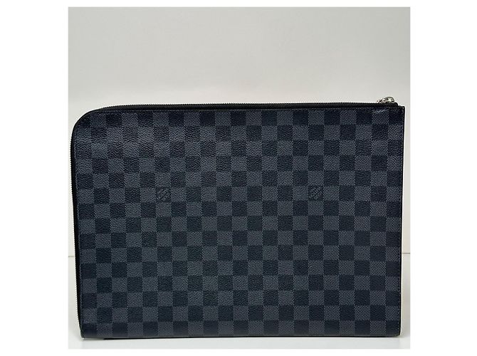 Louis Vuitton Pochette Damier Jour GM Men's Clutch Bag Multicolore - vista 7