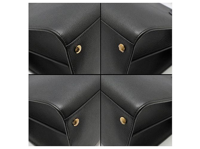 Burberry Piccola borsa a mano e a spalla in pelle nera Nero - vista 10