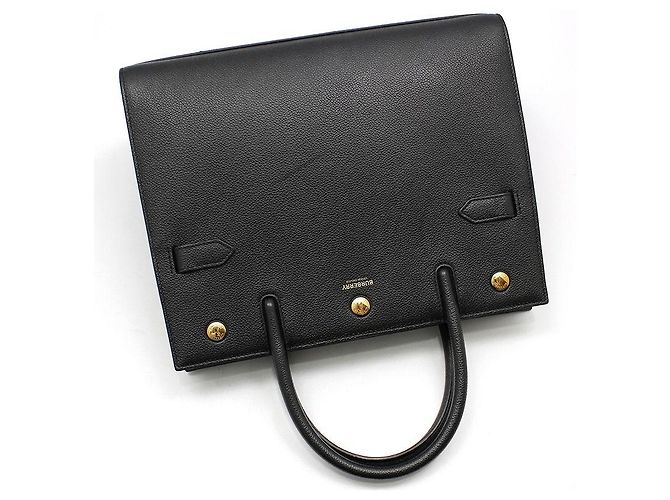 Burberry Piccola borsa a mano e a spalla in pelle nera Nero - vista 3