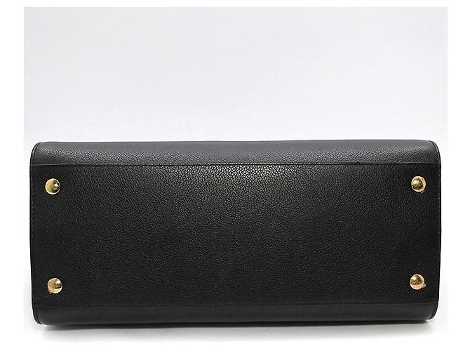 Burberry Piccola borsa a mano e a spalla in pelle nera Nero - vista 5